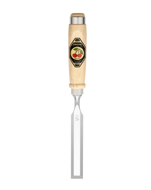KIRSCHEN Stechbeitel mit Weißbuchenheft 20mm Ulmer Form (Art. 1001020)