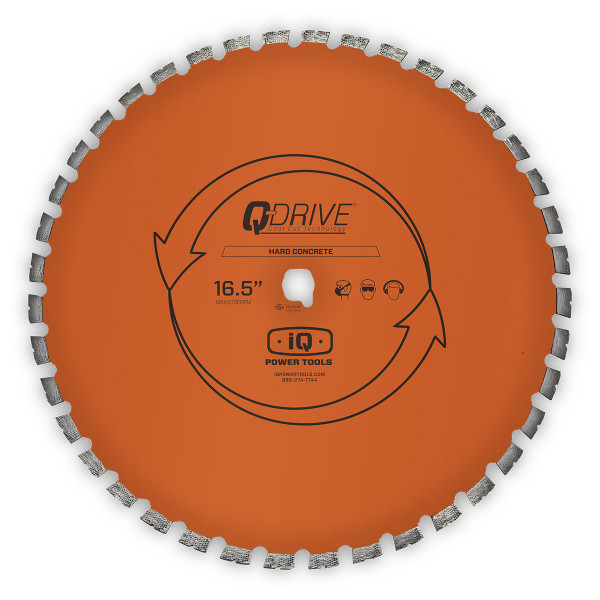 iQ 420mm segmentiertes Q-Drive Sägeblatt mit geräuscharmem Kern, orange (Art.MASQX420-3-QD-HM2)