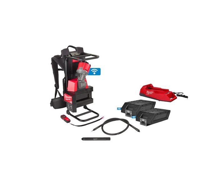 Milwaukee MX FUEL™ Rucksack-Betonverdichter MXF CVBPKIT-602 inkl. Akkus und Ladegerät + 2m Vibratorw