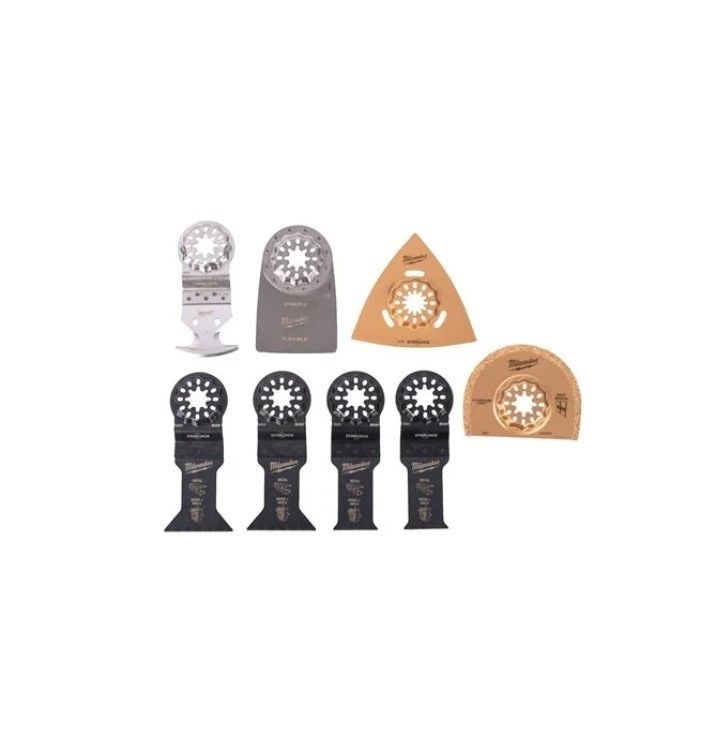 Milwaukee 8-teiliges Set Multitool Starlock Zubehör-Set Renovierung (Art.48906088)
