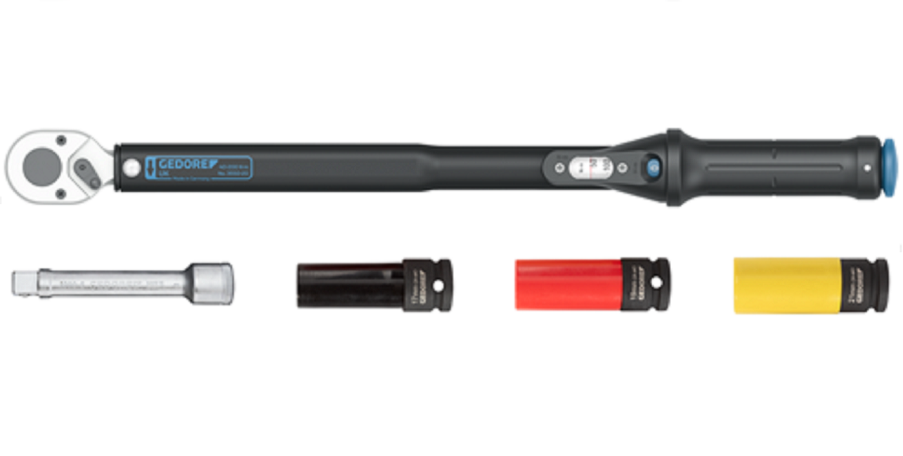 Gedore BLAU Drehmomentschlüssel-Set 1/2" TORCOFLEX UK 5-tlg (Art. 3107027)(3550-UK-LS4)