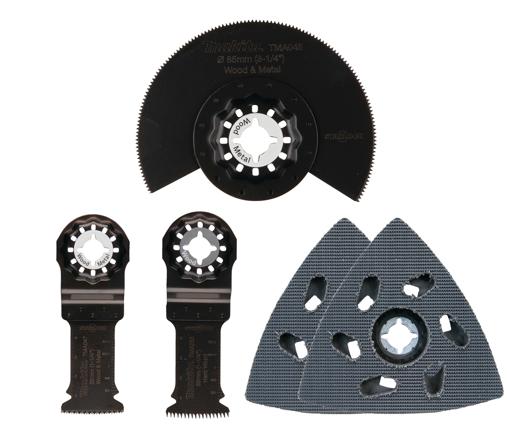 Makita Multifunktionswerkzeug-Set 5-tlg. Schreiner Starlock