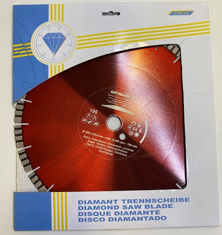 Clever Diamond Diamant-Trennscheibe Sa Flüsterblatt (195-350-25-ROT-MET) (Art-Nr 10373)