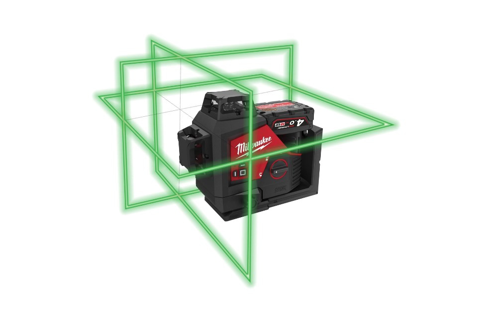 Milwaukee Kreuzlinienlaser 3 x 360° Kit M12 3PLKIT-401P (Art. 4933478960)