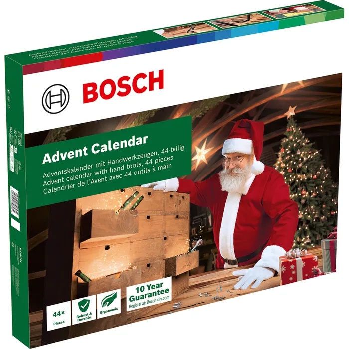 Bosch DIY Adventskalender 2026, 44 tlg. Werkzeugset in Tasche