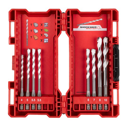 Milwaukee Multimaterialbohrer Set 8-tlg. 1/4' Kassette (Art. 4932471112)