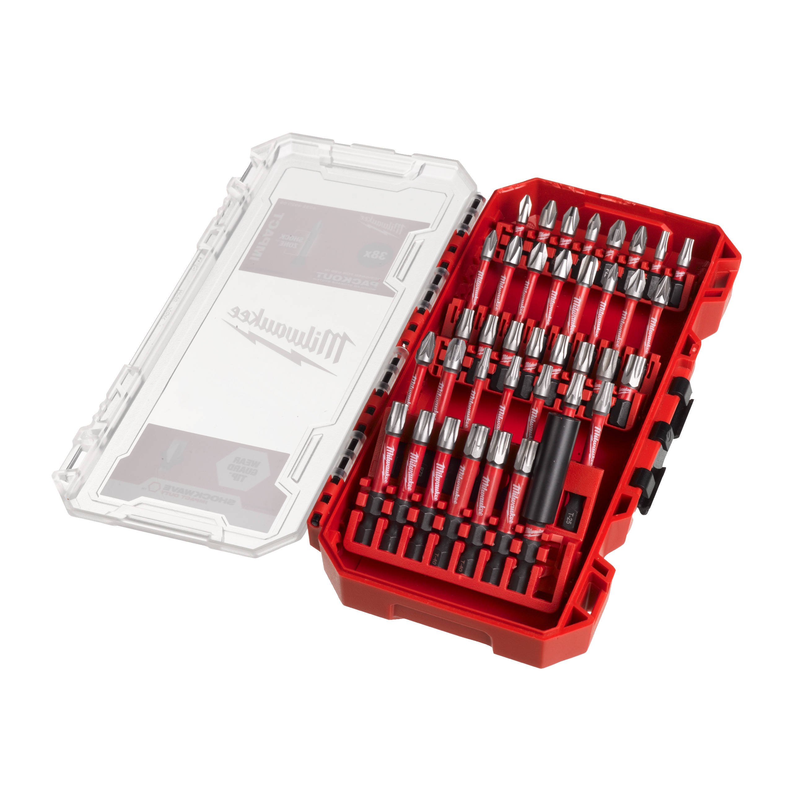 Milwaukee 38-tlg. Bit-Set in PACKOUT kompatibler Kassette (Art.4932492009)