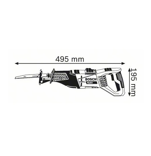 Bosch Säbelsäge GSA 1100 E, Sägeblatt Metall S 123 XF, Sägeblatt Holz S 2345 X (Art. 060164C800)