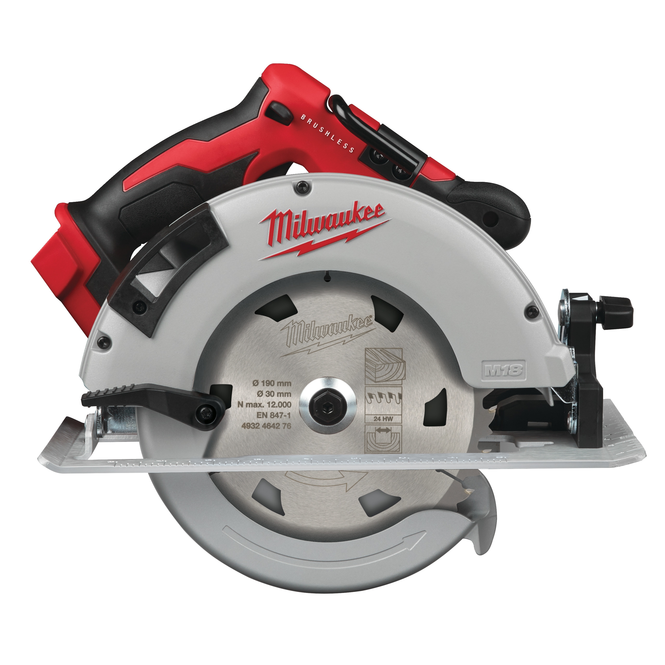 Milwaukee Bürstenlose Akku-Handkreissäge M18BLCS66-0X (Art. 4933464589)