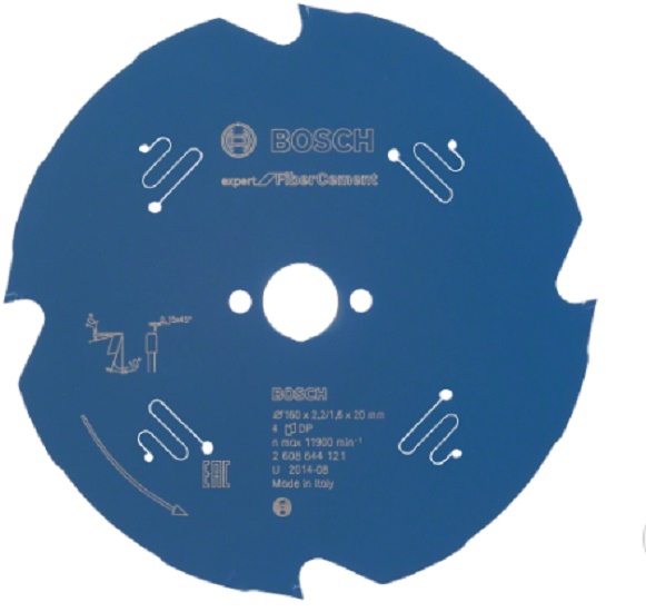 Bosch Kreissägeblatt Expert for Fibre Cement, 160 x 20 x 2,2 mm, 4 (Art. 2608644121)