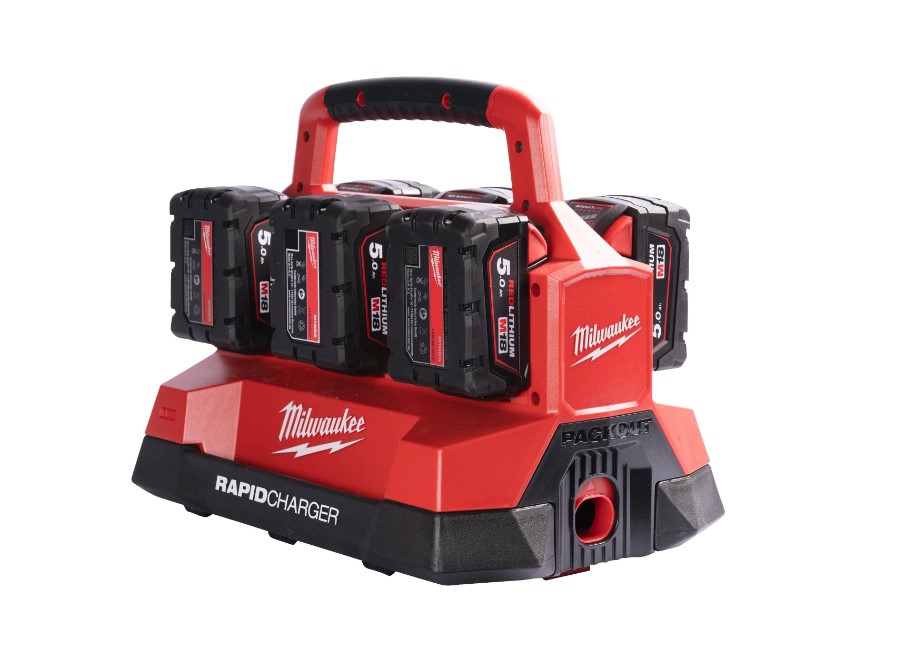 Milwaukee M18 PC6 PACKOUT 6-fach Ladegerät (Art. 4932480162)