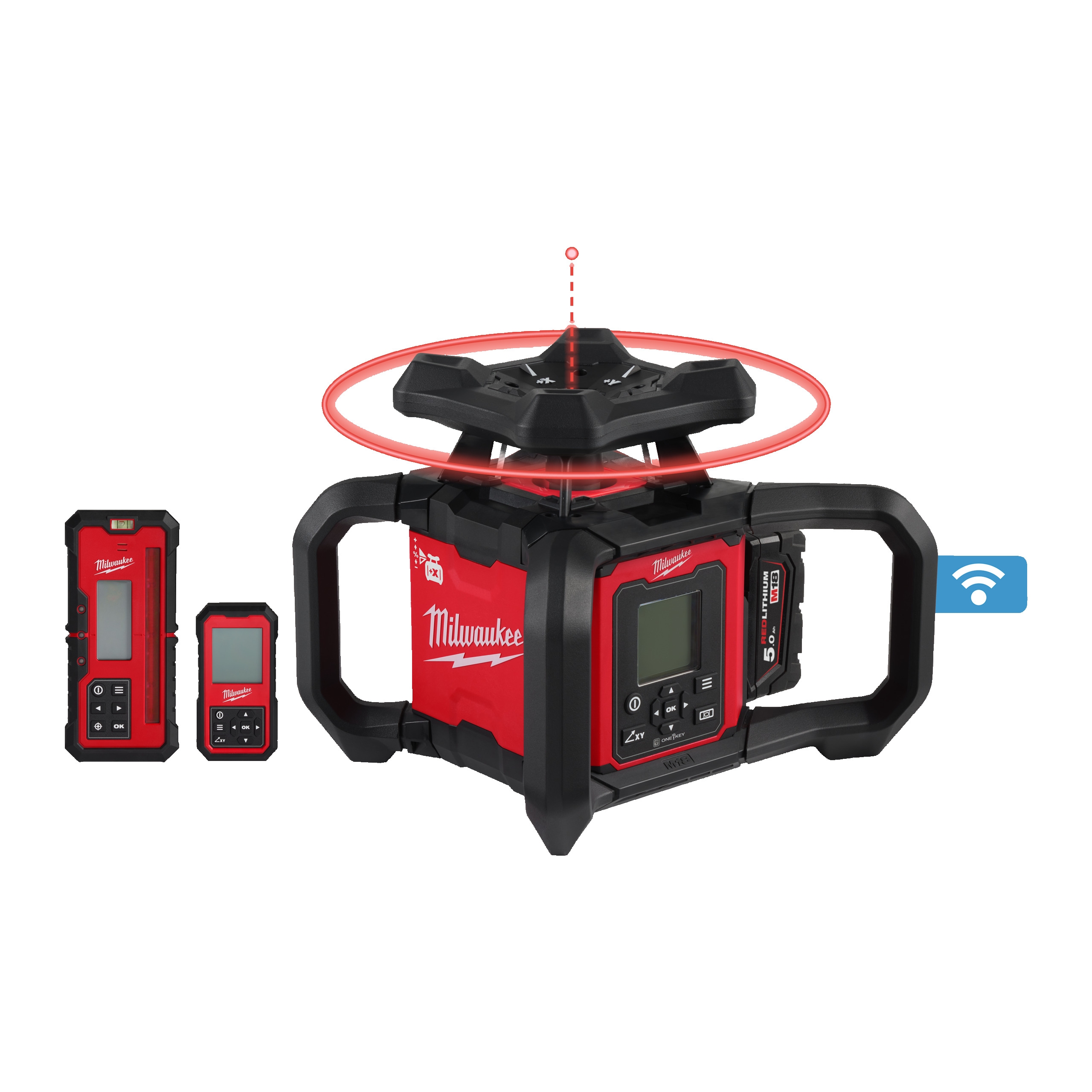 Milwaukee M18™ ONE-KEY™ Akku-Rotationslaser M18RLOHV1200-501C (Art. 4933493204)