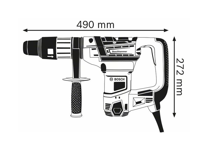 Bosch Bohrhammer mit SDS max GBH 5-40 D Professional (Art. 0611269001)