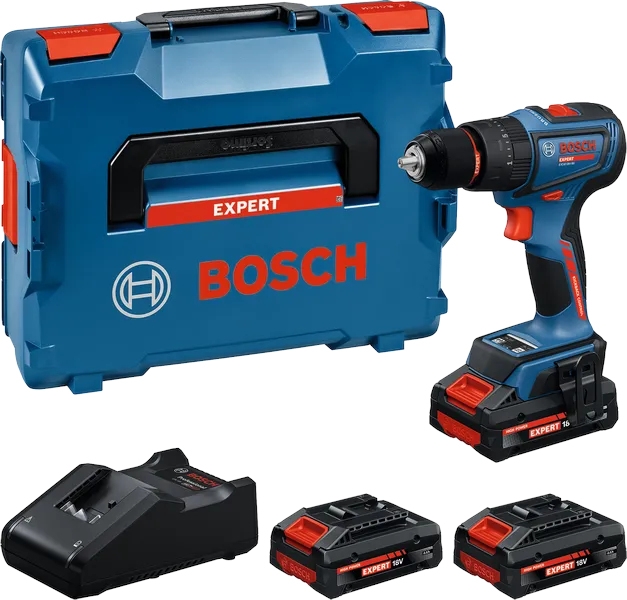 Bosch Expert EXSB18V-90 Akku-Schlagbohrschrauber mit 3 Akkus 4,0 Ah