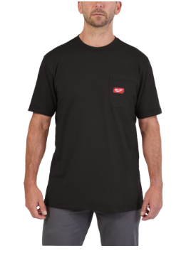Milwaukee Arbeits-T-Shirt schwarz mit UV-Schutz WTSSBL-L (Art. 4932493005)
