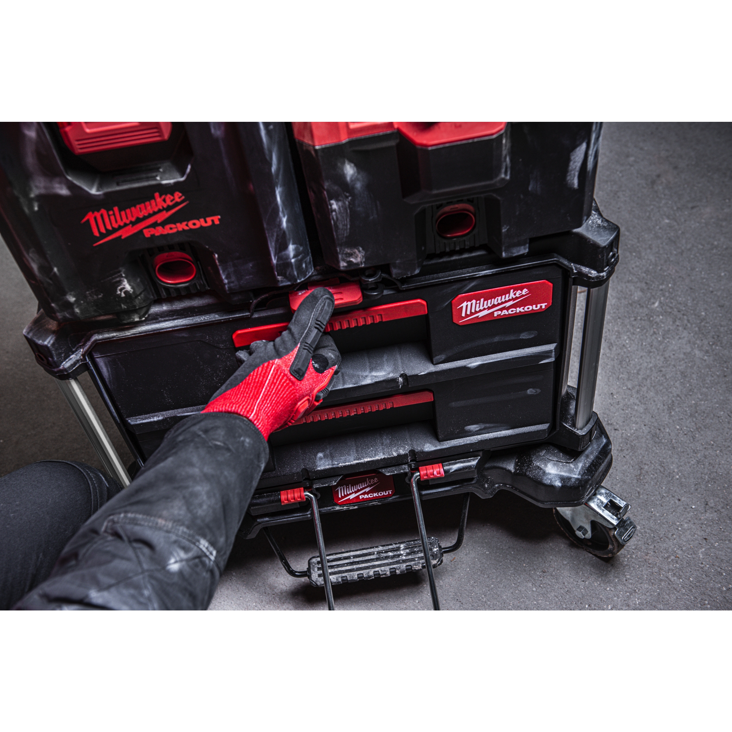Milwaukee PACKOUT Koffer mit 2 Schubladen (Art. 4932472129)