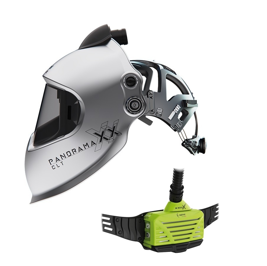 Optrel Ready to weld package panoramaxx clt silber - Frischluftschweisshelm und e3000X (ATEX)