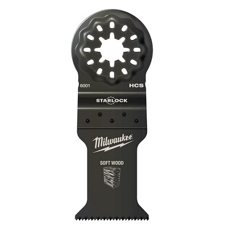 Milwaukee Multitool Starlock Tauchsägeblatt für Schnitte in Holz 35 x 42 mm (Art. 48906001)