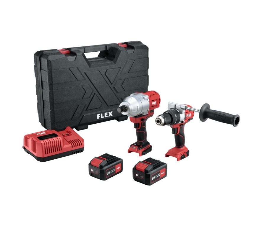 Flex Akku-Schlagbohrschrauber-Set inkl. Akkus