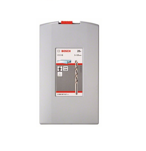 Bosch Metallbohrer-Set HSS-G, ProBox, 25-teilig, DIN 338, 135° 1-13 mm (Art. 2608587017)