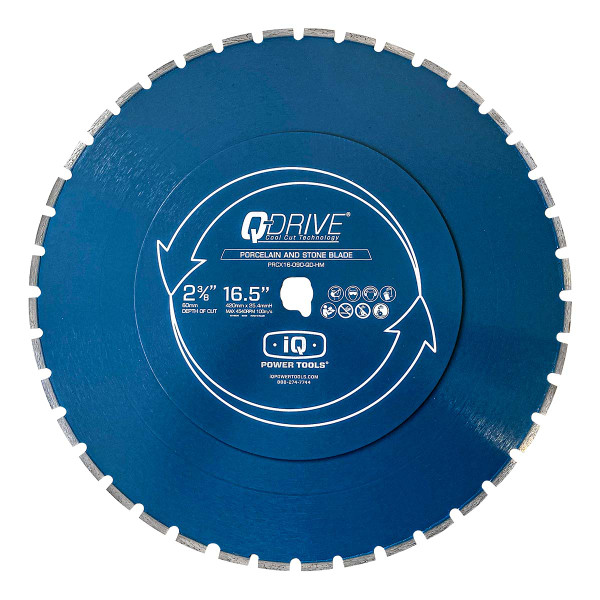 iQ 420mm segmentiertes Q-Drive Sägeblatt mit geräuscharmem Kern, blau (Art.PRCX414-2.40-QD-HM)