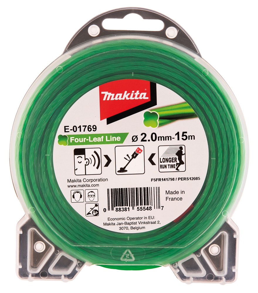 Makita Mähfaden Four Leaf 2,0 mm x 15 m (Art. E-01769)