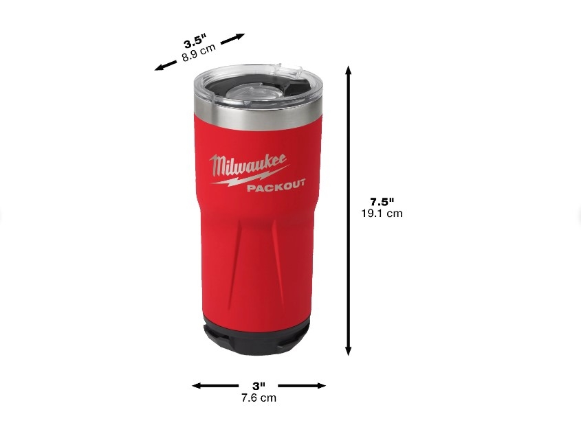 Milwaukee 591 ml PACKOUT Thermobecher (Art. 4932479074 
