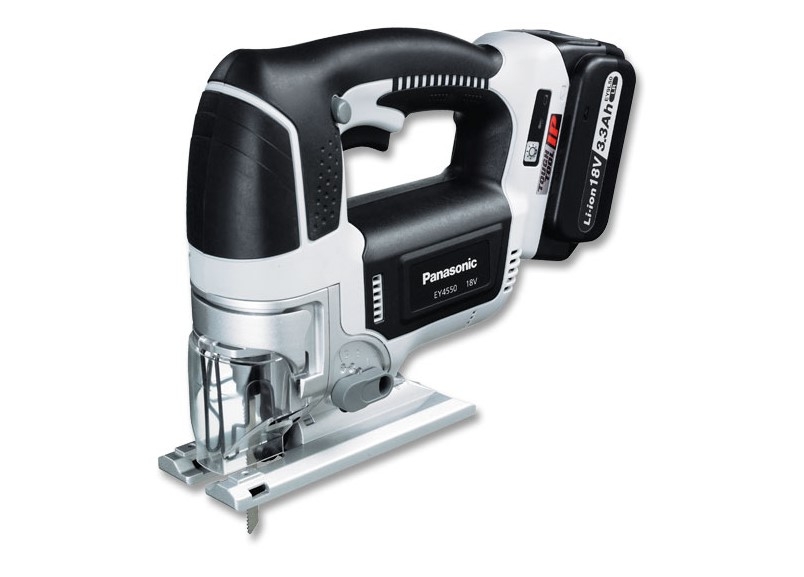 Panasonic Stichsäge, 2x 18V 5.0Ah Akkus, Ladegerät in Systainer - (Art. EY4550LJ2G32)( Kat: Akku-Säg