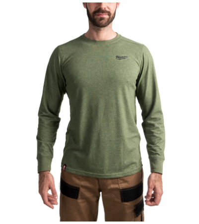 Milwaukee Hybrid-Langarm-Shirt grün  HTLSGN-XL (Art. 4932493001)