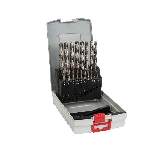 Bosch Metallbohrer-Set HSS-G, ProBox, 19-teilig, DIN 338, 135° 1-10 mm (Art. 2608587013)