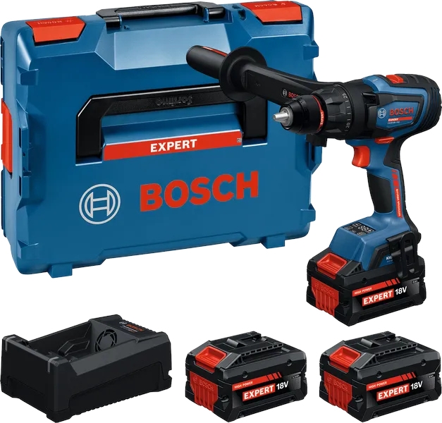 Bosch Expert Akku-Bohrschrauber EXSR18V-150 mit 3 Akkus 8,0 Ah und 5,5 Ah