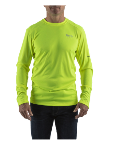 Milwaukee Funktions-Langarm-Shirt gelb mit UV-Schutz WWLSYL-L (Art. 4932493090)