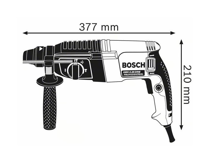 Bosch Bohrhammer mit SDS plus GBH 2-26 Professional (Art. 06112A3000)