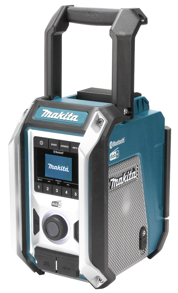 Makita Akku-Baustellenradio mit Subwoofer 10,8-18,0 V (ohne Akku, ohne Ladegerät) (Art. DMR115)