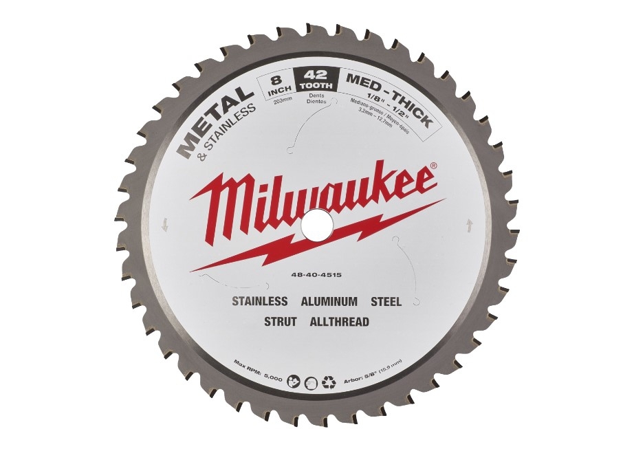 Milwaukee 203/15,87 mm Z42 Kreissägeblatt für Metall-Handkreissägen (Art.48404515)