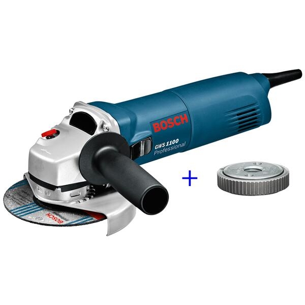 Bosch Winkelschleifer GWS 1100 und SDS clic in Karton (Art. 0601822400)