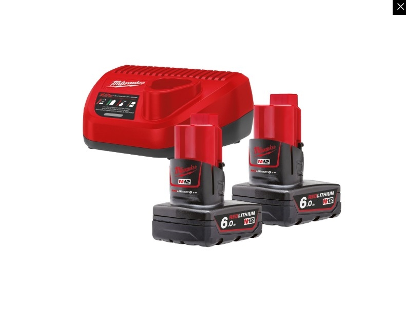 Milwaukee 12V Starterset M12NRG-602 (Art.4933451903)