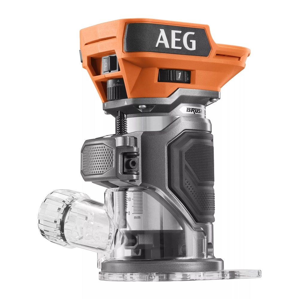 AEG Pro18V BOF18BL3-0 Bürstenlose Akku-Kantenfräse Oberfräse Fräser 6 mm ohne Akkus